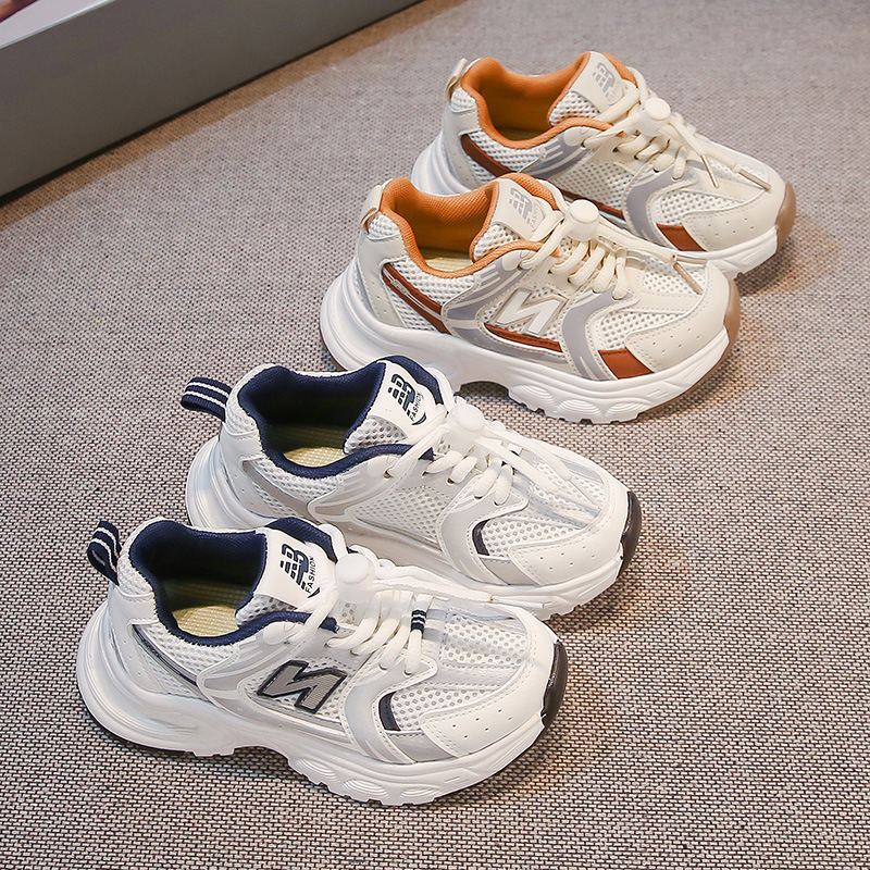 Hot New free shipping designer shoes for kids running shoes khaki white Fashionable and versatile outdoor sneakers sport shoes