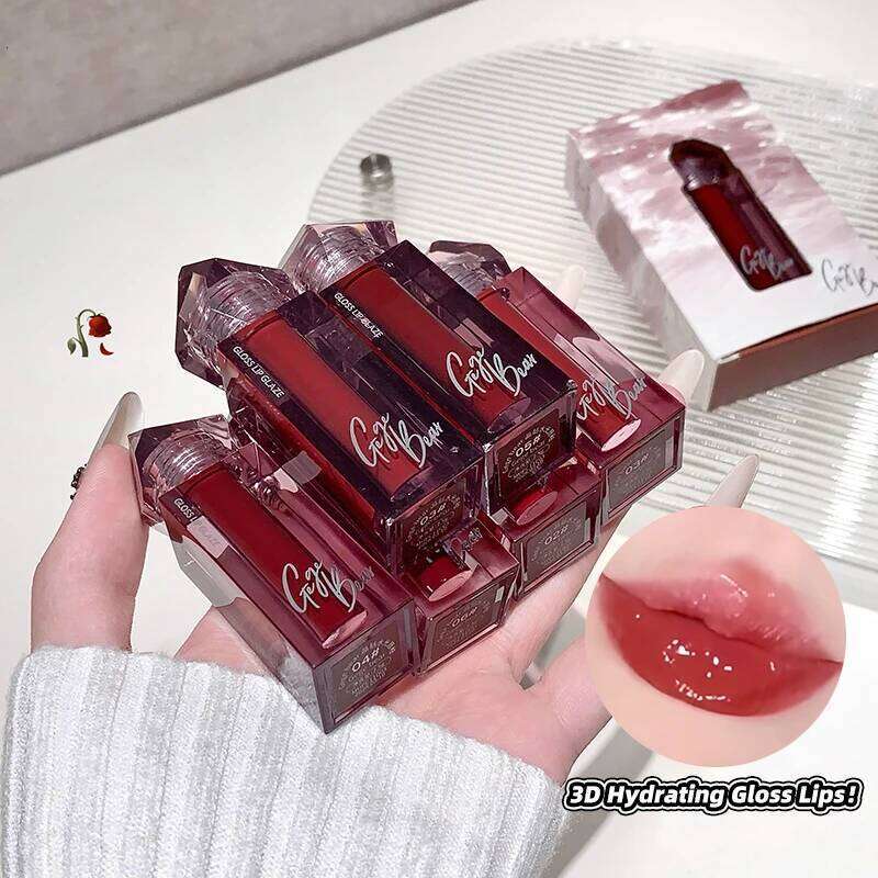 Gege bear water is long-lasting, non fading, and not easy stick to cup lip gloss - irregular angular design Z260310