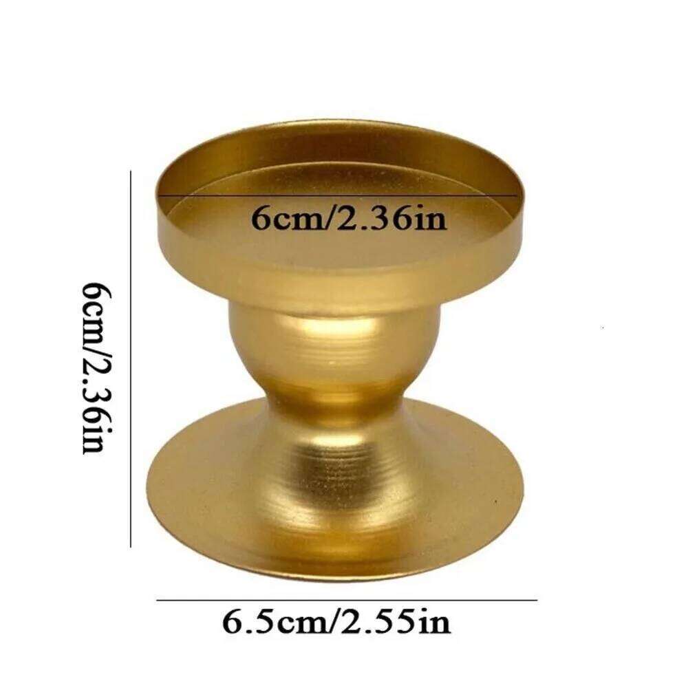 Metal Candlestick New European Style Geometric Circle Photography Props Gold/Black Candle Holder Wedding Party H260310