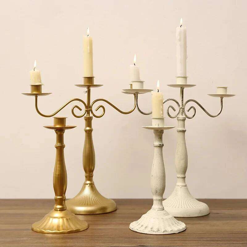 1PC, Candle Holder Table Modern Decorations Candles European Hotel Wedding Candlestick Decoration H260310