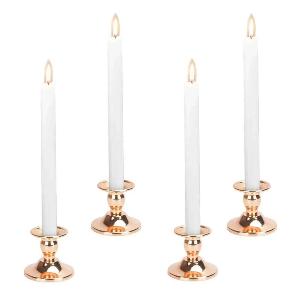 Pcs Metal Gold Taper Holder for Wedding, Dinning, Party, Fits 2 cm / 0.787 inch Thick Wax Candle or Led Candles H260310