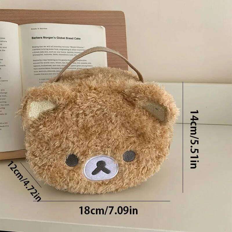 Plushes Makeup Case Anime Relaxed Bear Cosmetic Bag Women Jewelry Storage Pouch Girl Organizer Handbags Gift Hot Sales XJ260310