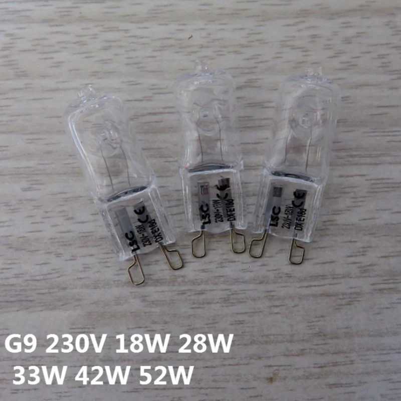 10 Pcs Oven Light Bulbs G9 Halogen High Temperature Light Bulbs Steamer Light 25w 28w 40w 60w Long Life Oven Light Bulbs H260310