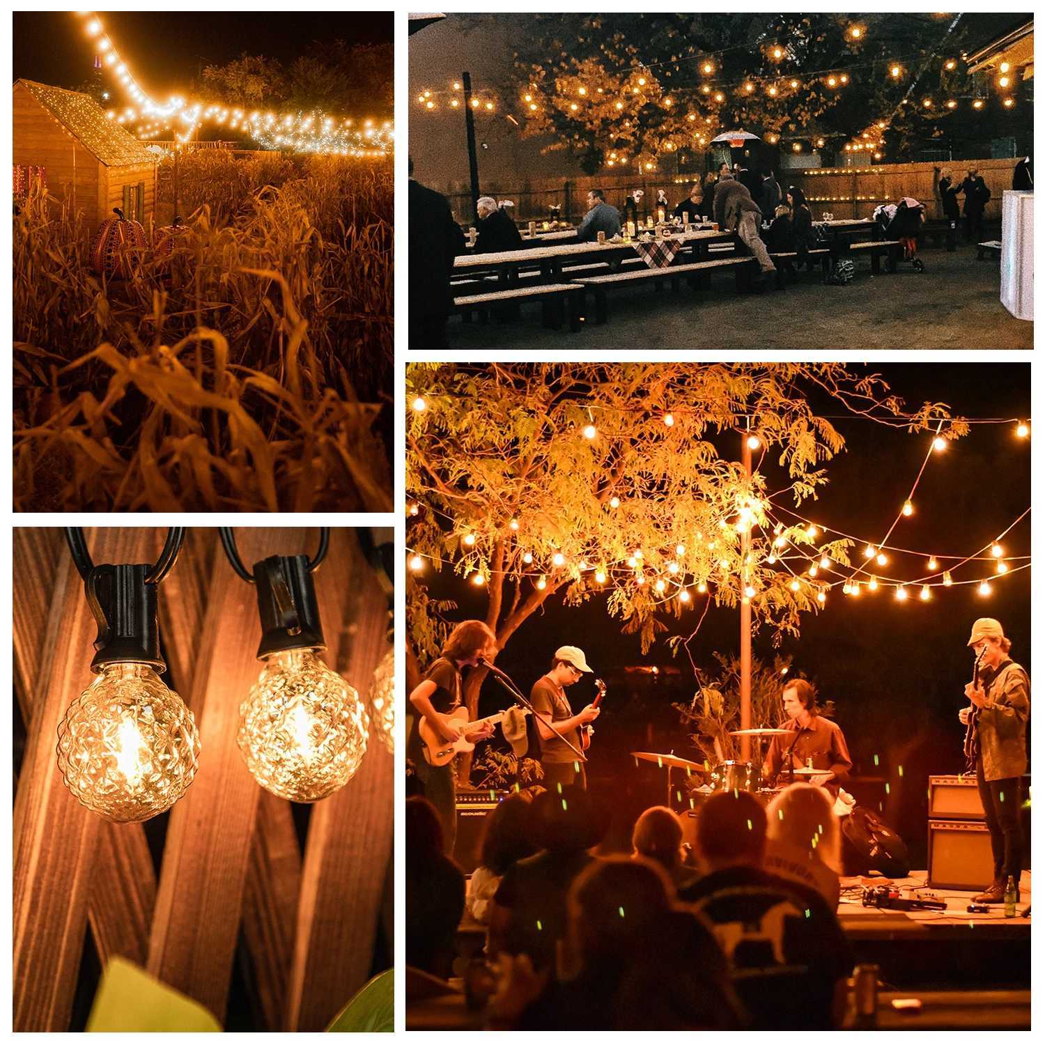 G40 Led Replacement Bulb 1W E12 Base Globe Edison Lamp 2200K Ice Diamond Amber Glass Golll Vintage Light Bulb For String Ligh H260310