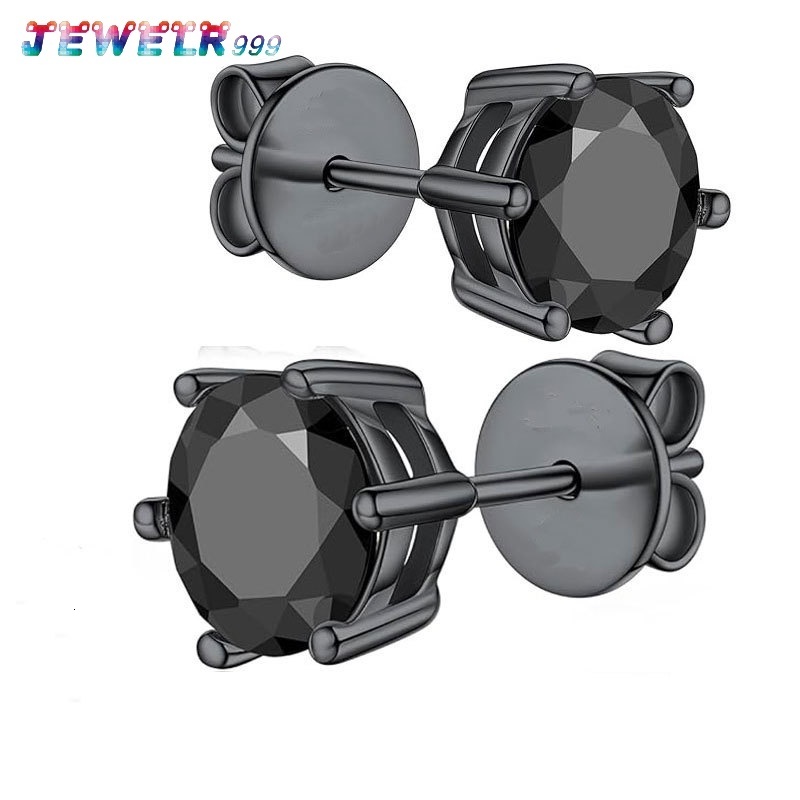 Factory Customized Wholesale Hot Selling Pure Silver S925 Moissanite Earrings Black Gold Neutral D Color VVS1 Geometric Shape