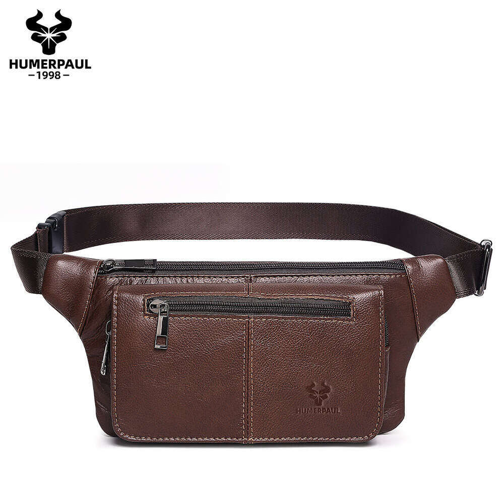 Luxury Shoulder Bags Totes Hobo Hummer Paul Genuine Leather Waist Top Layer Cowhide Multifunctional Crossbody Outdoor Sports Chest Ultra Thin Single B