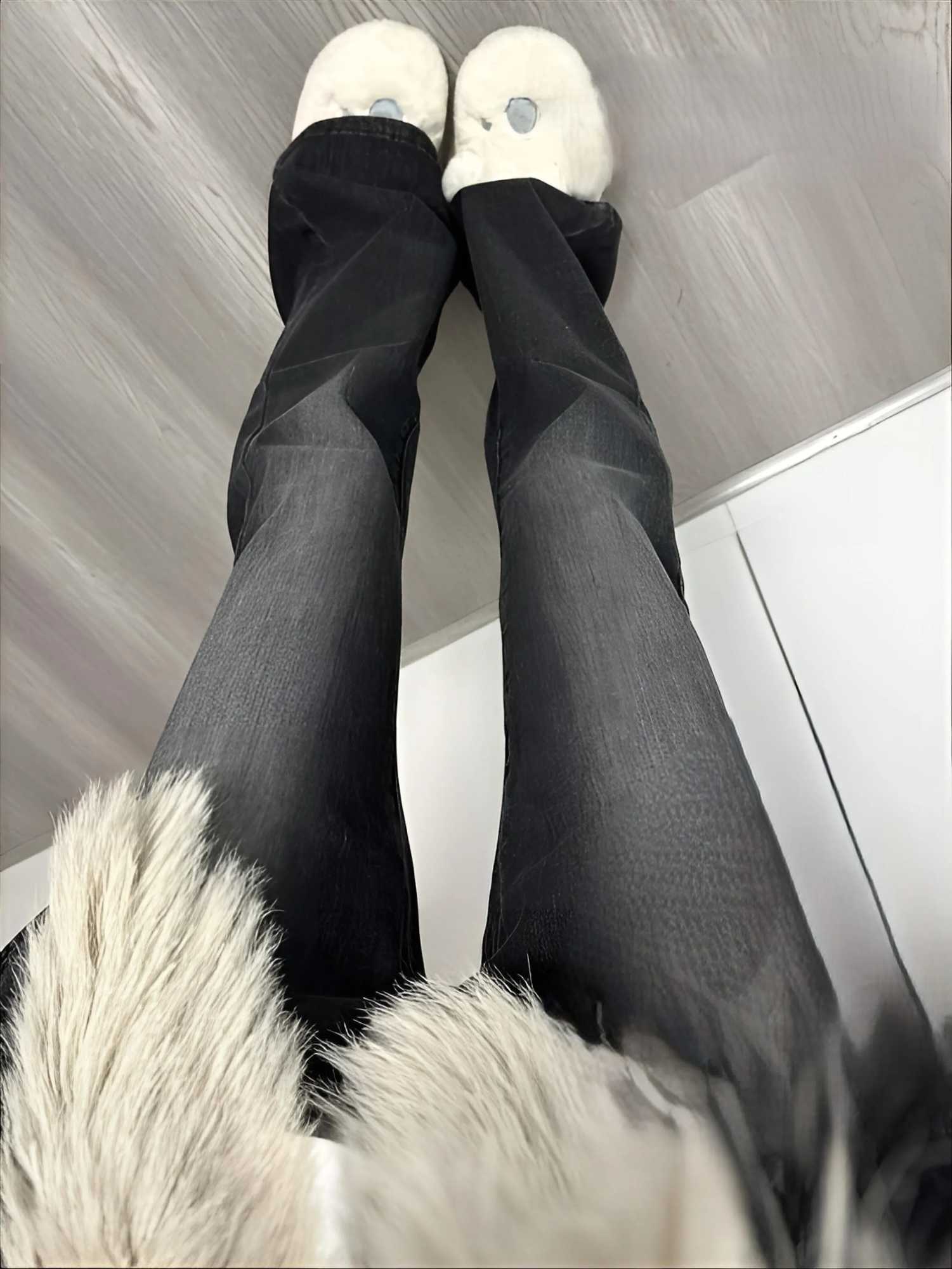 Bootcut Jeans Blue Women Distred Straight Legged Work Millennium Girl Colour Tailored Rip Cloth Lace Lenth Adjustable Seven Half M260310