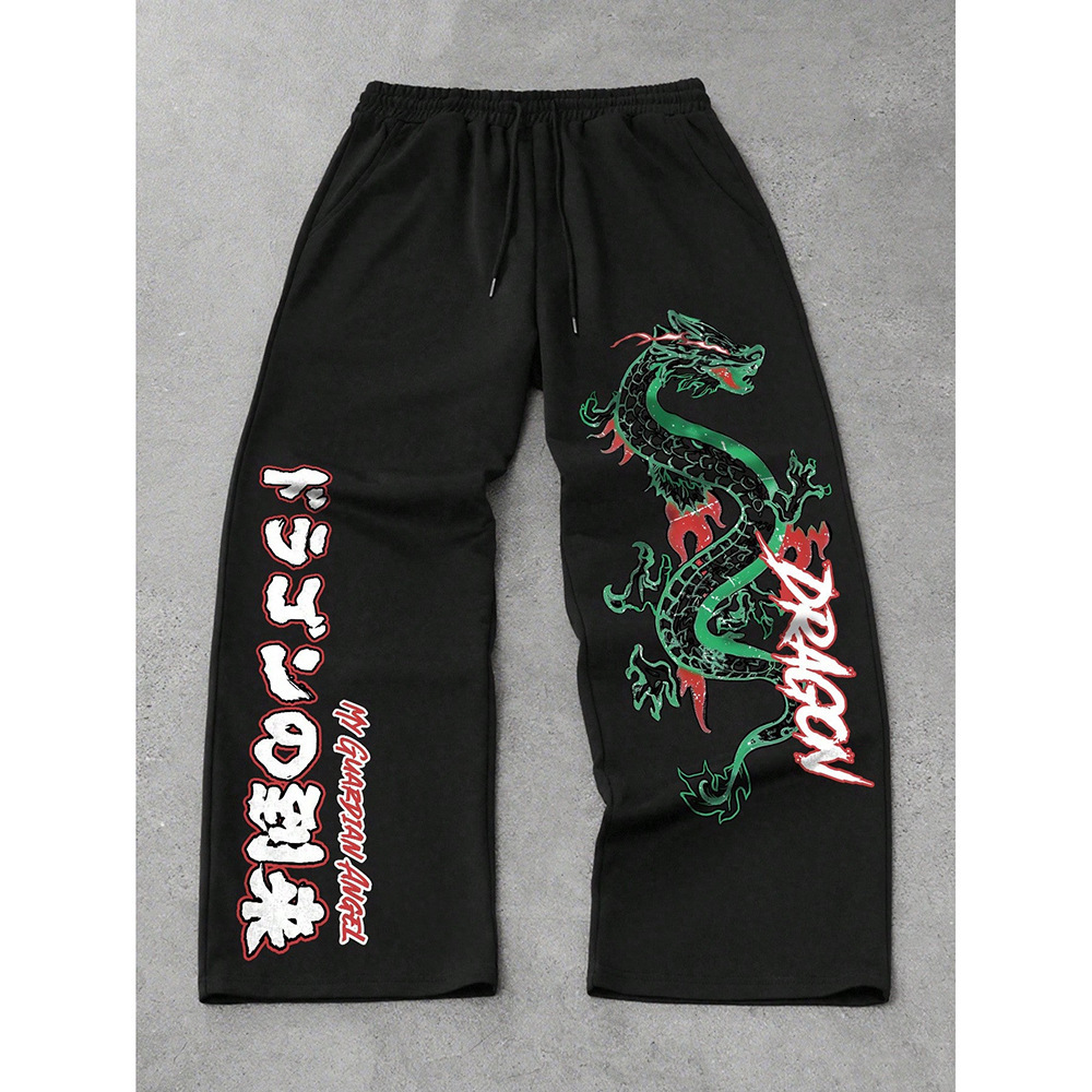 Clothes High Designer Street 2026 Hip-Hop Trendy Luxury Casual Pants For Men, New Model, Cross-Border Foreign Trade Loose-Fitting Brand Trendy Long Pa