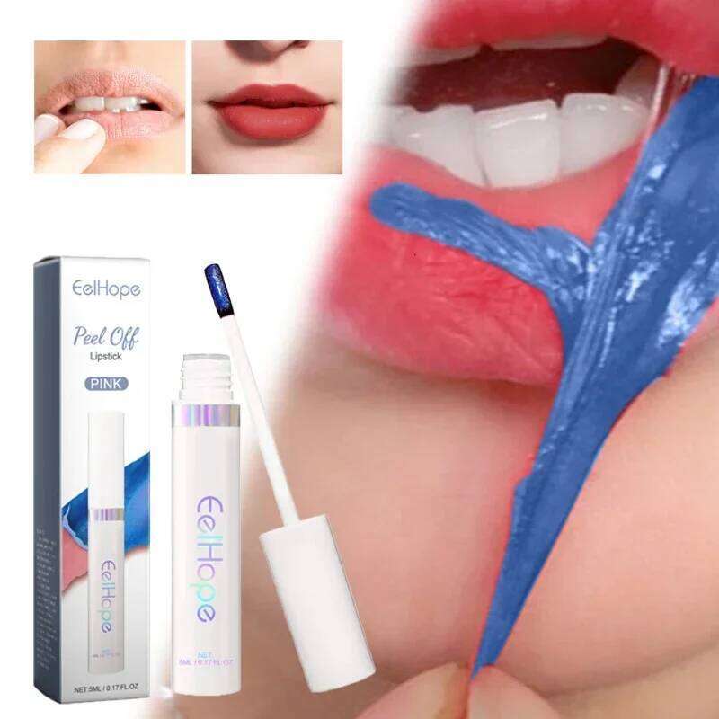 Peel Off Lipstick Long-lasting Moisturizing Non Stick Cup Portable Care Gloss Waterproof Red Pink Lip Makeup Cosmetics Z260310