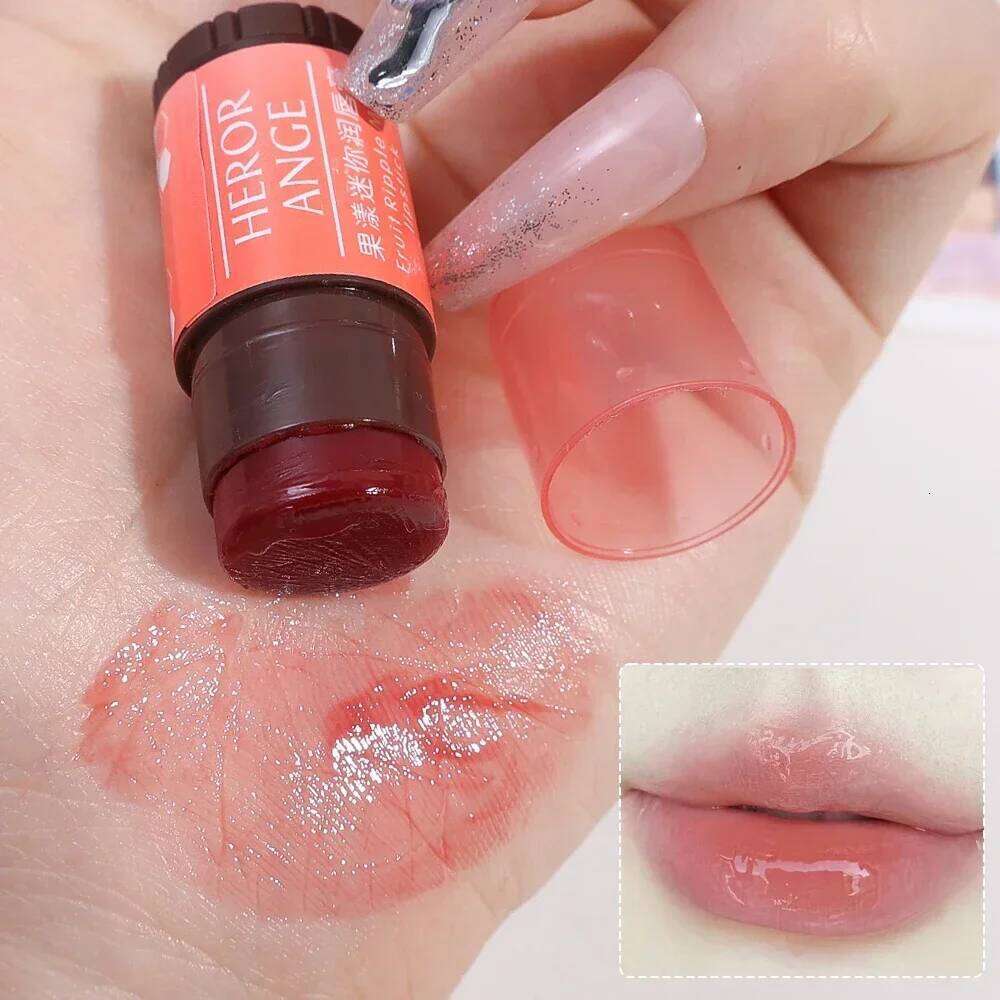 Mini Colored Lip Balm Moisturizing Fruity Jelly Lipstick Makeup Lasting Nourish Reduce Lipline Anti-drying Lips Care Cosmetics Z260310