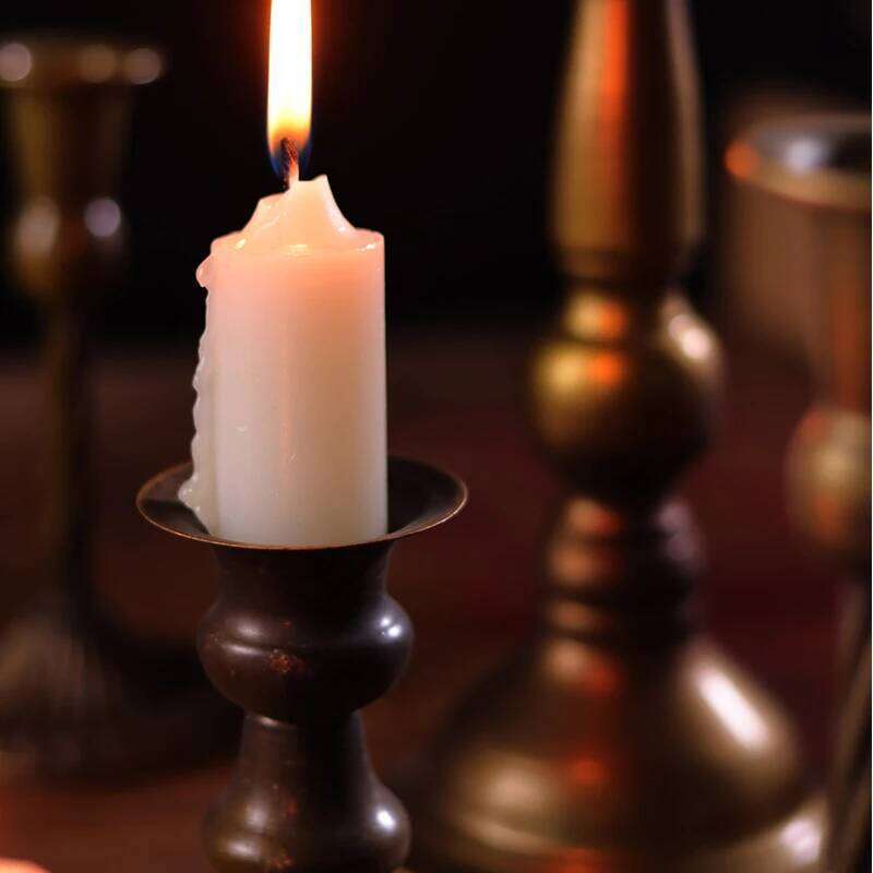 Retro Metal Candlestick Zinc Alloy Holder Sconce Antique Candle Stick Rack Accessories Home Decoration Photography Props H260310