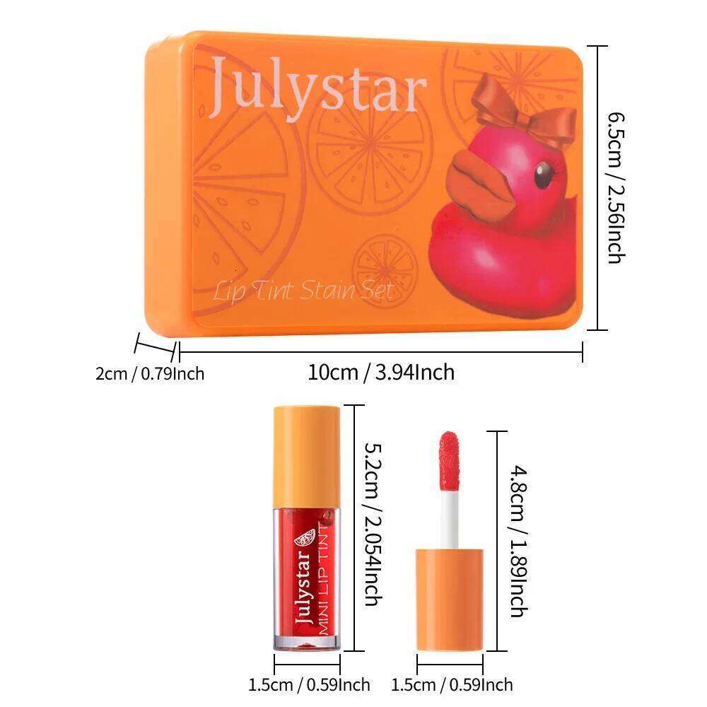 New 6 Color/Sets Velvet Liquid Lipstick Tint Glaze,Plumps/Nourishes Lips,Non-Sticky Nourishing Lipsticks Lip Gloss Skin Care Z260310