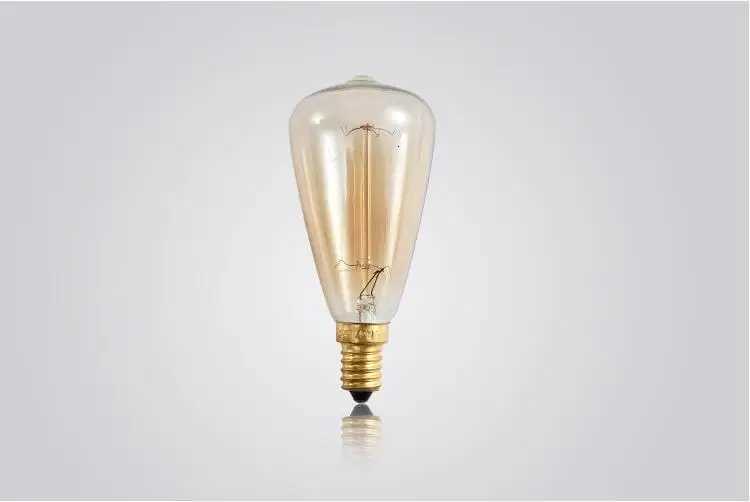 Edison Bulbs ST48 E14 40W 220V Christmas Tree Incandescent Bulbs 40W ST48 Filament Retro Edison Light For Pendant Lamp H260310