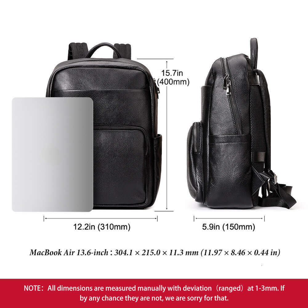 Luxury Shoulder Bags Totes Hobo Hummer Paul Large Capacity Men S Genuine Leather Top Layer Cowhide Business Backpack Casual Travel Storage Bag For SEN