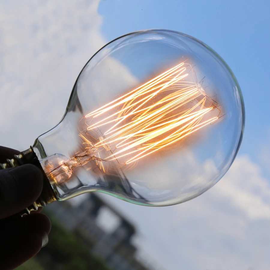 Edison Bulb E27 220V 40W ST64 A19 T45 G80 G95 G125 Incandescent Filament Bulb Lighting Retro Edison Light Bulb H260310