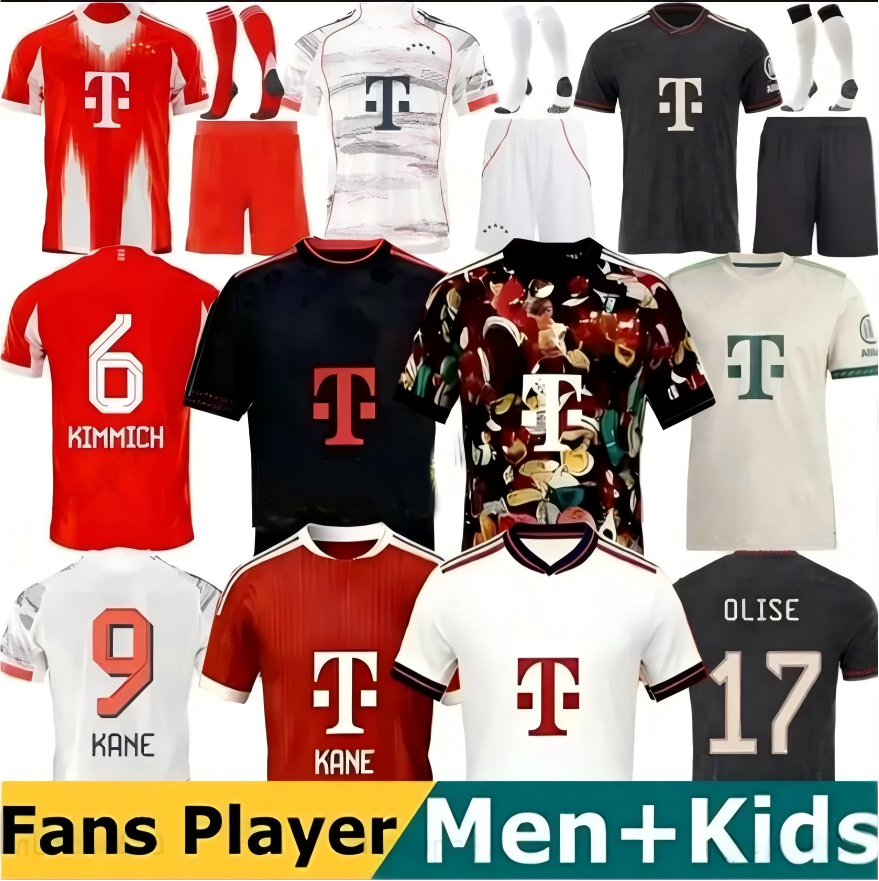 Bayern Munich25 26 Kane Luis Diaz 26 27 Bayern Soccer Jerseys OLISE 2026 Football Shirt Kingsley Coman Musiala Kimmich Kit 10
