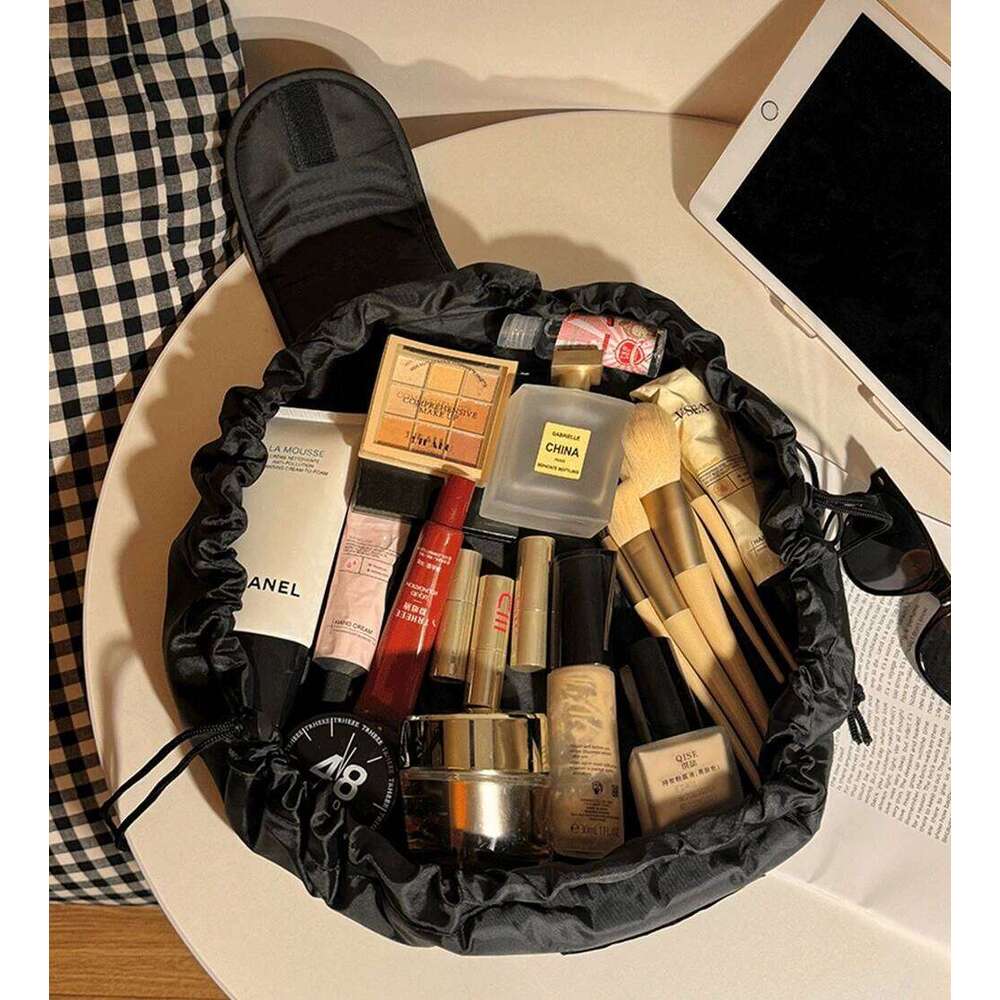 Women Drawstring Cosmetic Travel Storage Makeup Bag Organizer Female Make Up Pouch Portable Waterproof Toiletry Beauty Case XJ260310