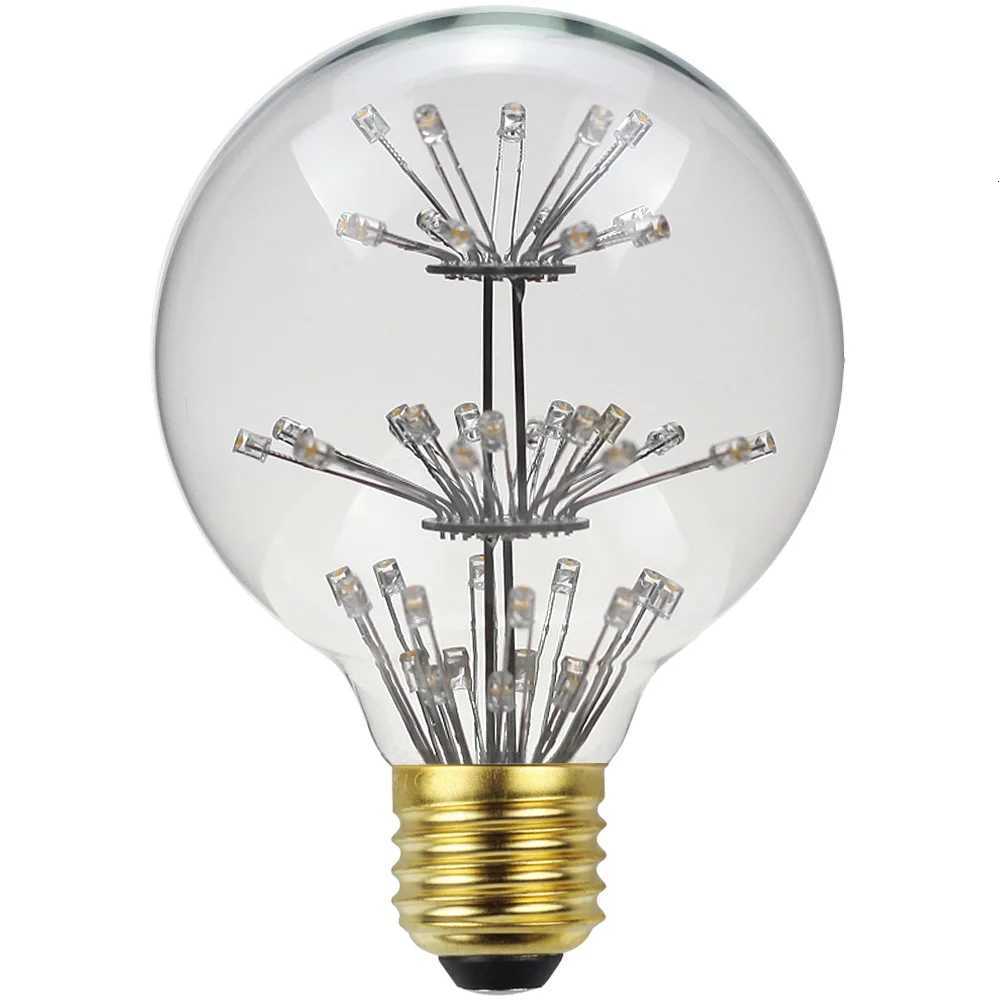 TIANFAN Vintage Led Bulb Starry Firework Edison Bulb G80 G95 G125 3W Not Dimmable 2200Kelvin Super Warm Decorative Light Bulbs H260310