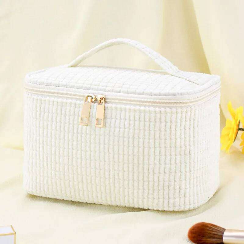 New corduroy high-value minimalist makeup large capacity handheld toiletry bag, travel storage bag MS03 XJ260310