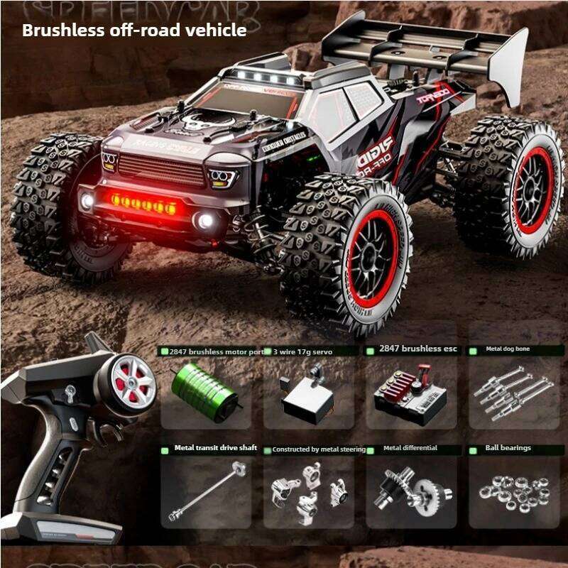 Kawaii Toy Car Gift-hot 80km/h High-speed Climbing Off-road 4WD Rc Cars,1:16 Brushless Remote Control Car,Rc Truck Toys For Boys 26H0310