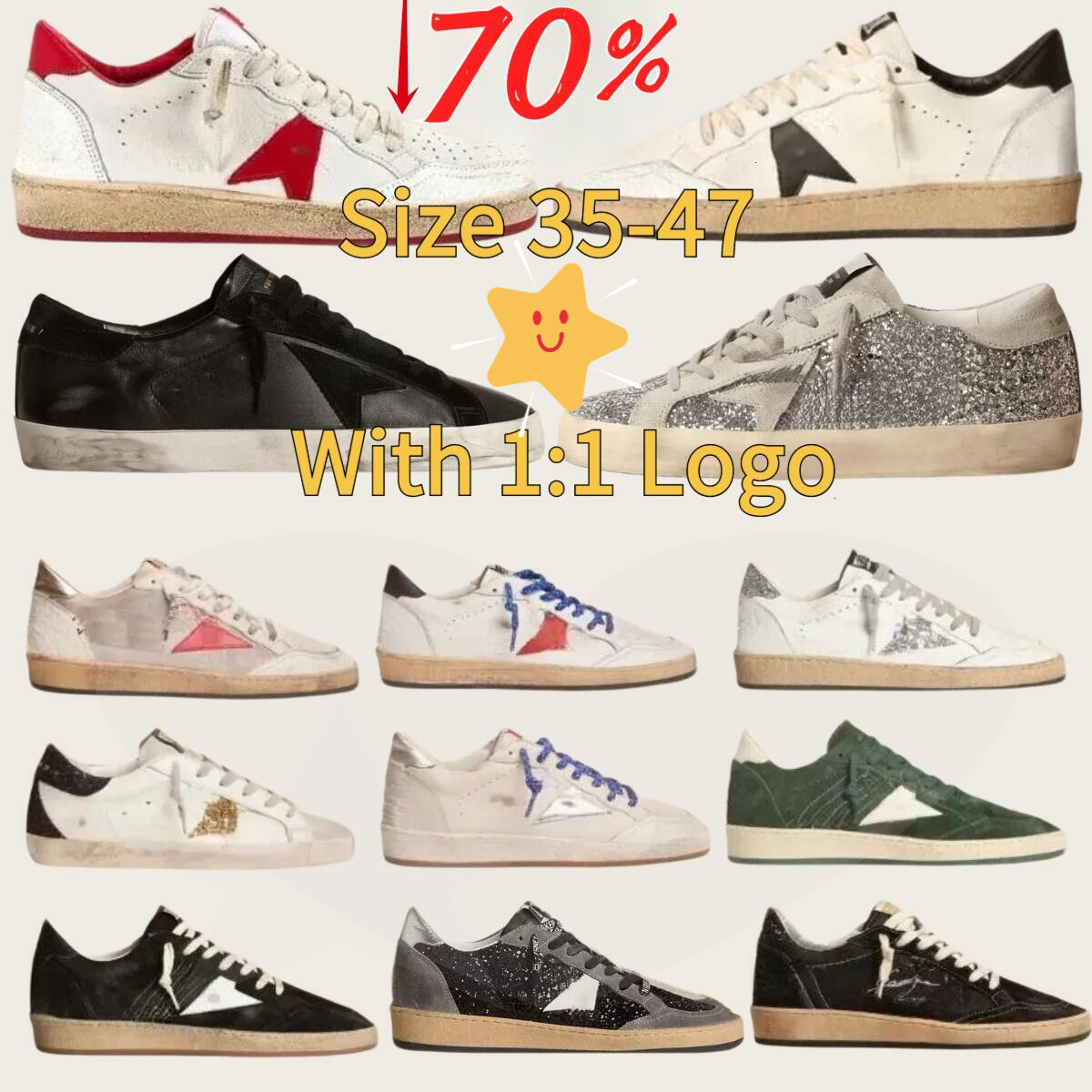 Designer Shoes Golden Goods star luxury woman man Athleisure Sneakers Running Shoes Super Star Suede Leopard Dirty Classic and versatile sneakers GG