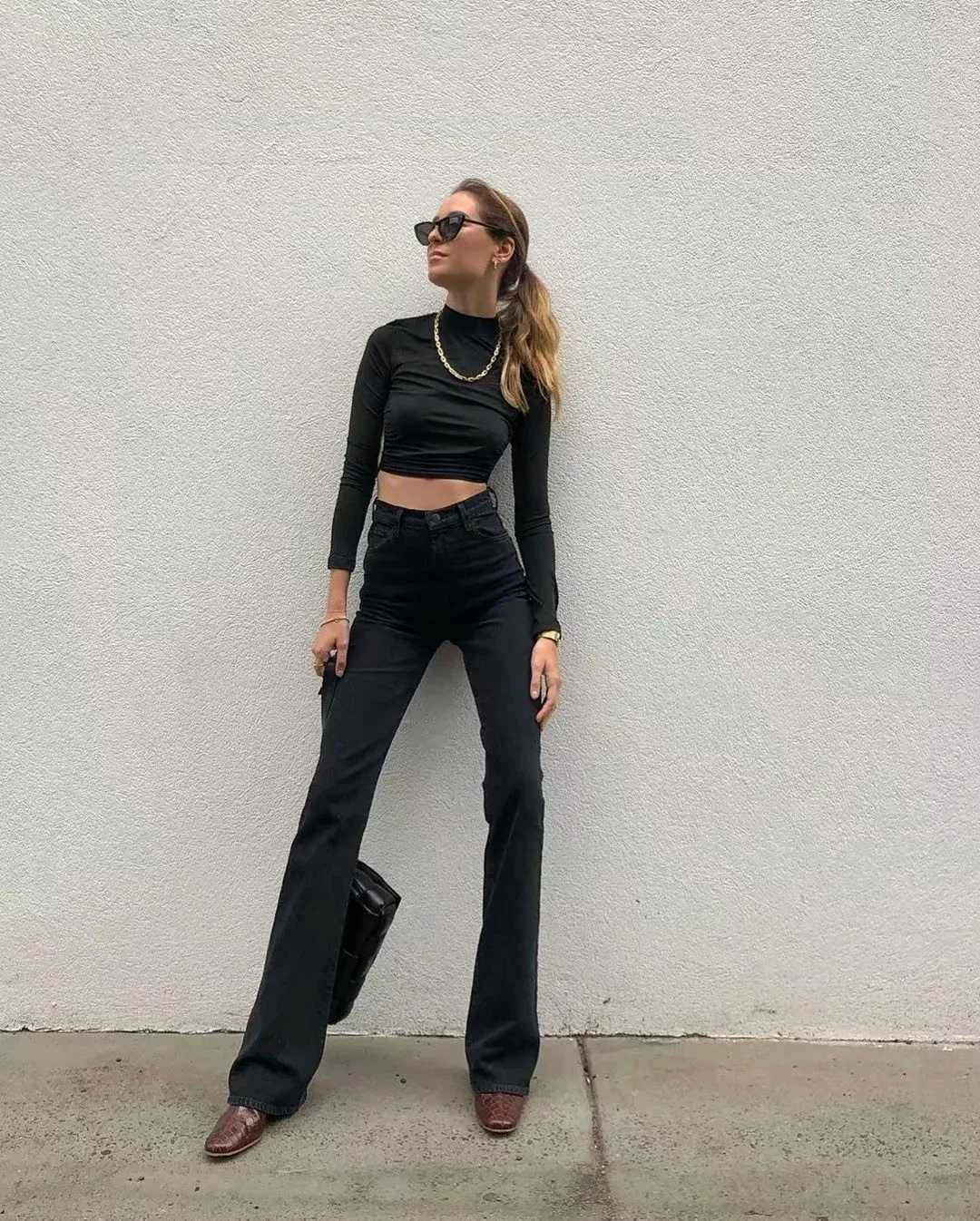 2025 New Autumn Retro Denim Pants Fashion Women High Waist Pocket Skinny Y2K Flare Jeans Casual Stacked Bootcut Streewear Jean M260310