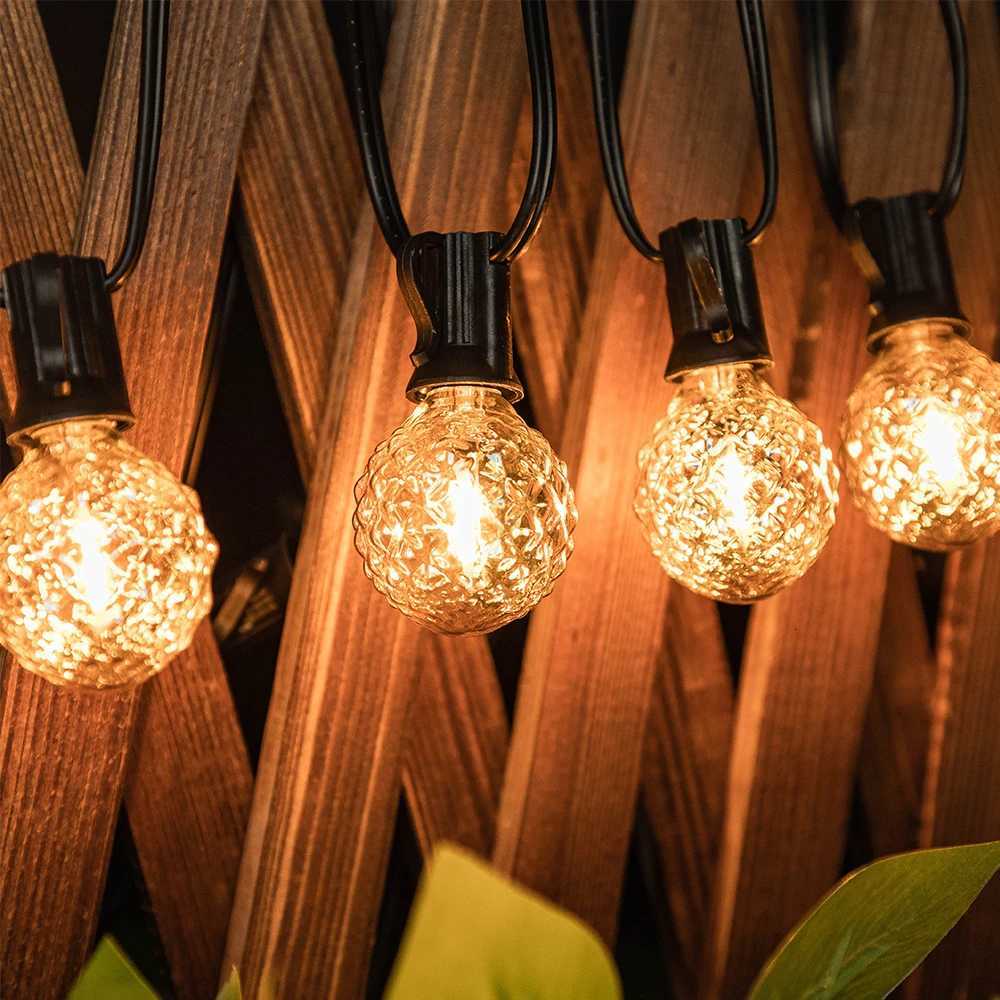 G40 Led Replacement Bulb 1W E12 Base Globe Edison Lamp 2200K Ice Diamond Amber Glass Golll Vintage Light Bulb For String Ligh H260310