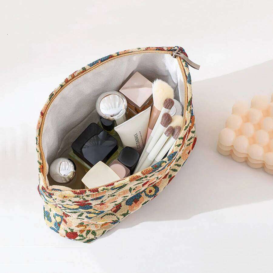 Women's cosmetic large capacity Chinese style flower travel portable toiletry bag, commuter storage bag XJ260310