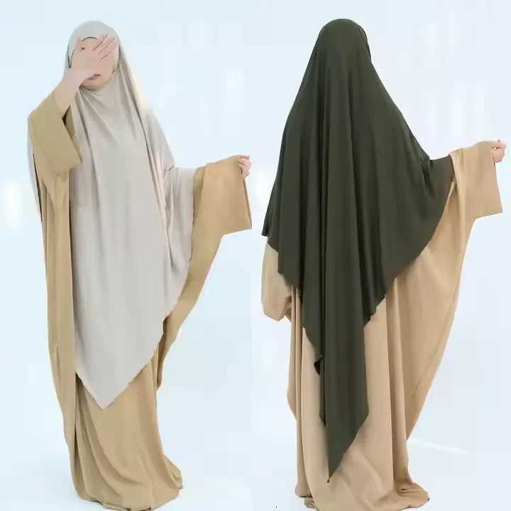 Modal Jersey Khimar Ramadan Hijab Prayer Garment Long Headscarf Muslim Women Islam Clothing Eid Djellaba Turkey Abaya Dress 2025 X260310
