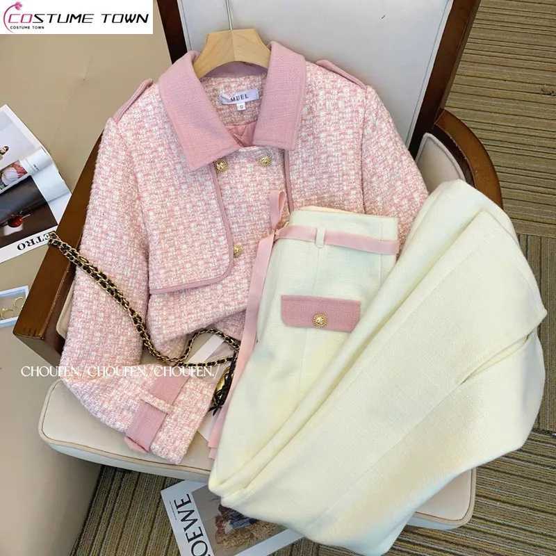 2024 Spring and Autumn Korean Edition New High End Celebrity Temperament Casual Womens Two Piece Set FashionT260310