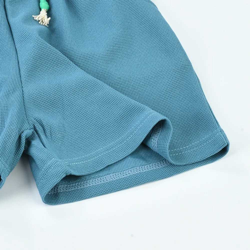 New Summer Childrens Shorts Casual Stretch Waist Soft And Cool Solid Color Casual Shorts Kids Shorts Sportswear N260310