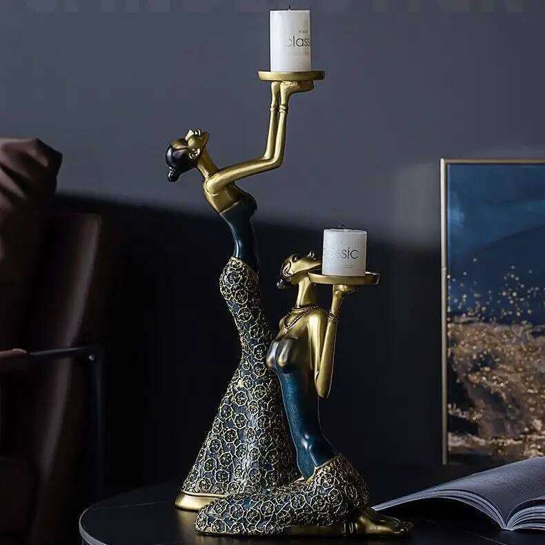 Modern Candle Holders Wedding Candlestick Ornament Nordic Romantic Dinner Accessories Creative Table Home Decoration H260310