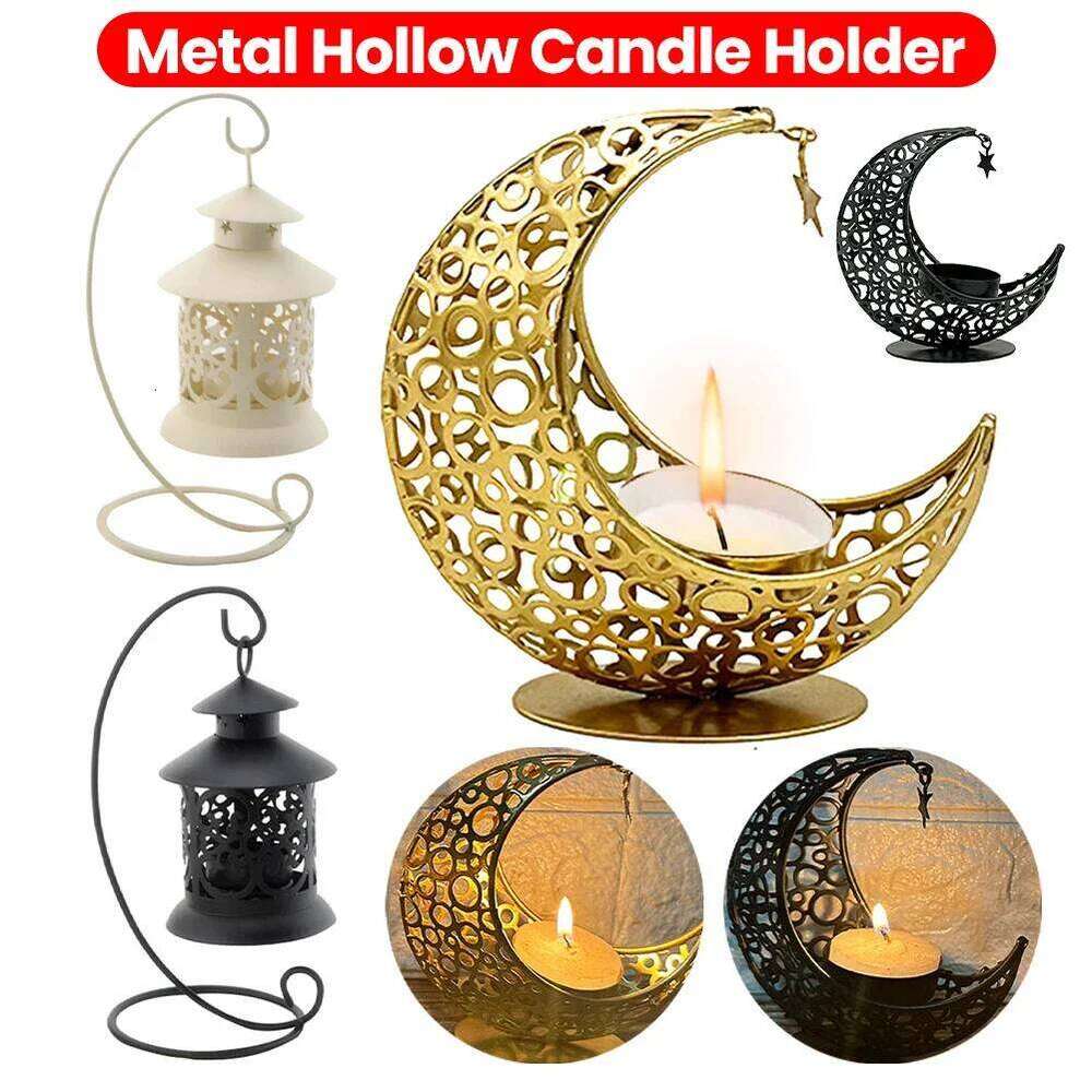 Hot Vintage Metal Hollow Out Candle Holder Candlestick Tealight Hanging Lantern Bird Cage Arts Tabletop Wedding Home Decorations H260310
