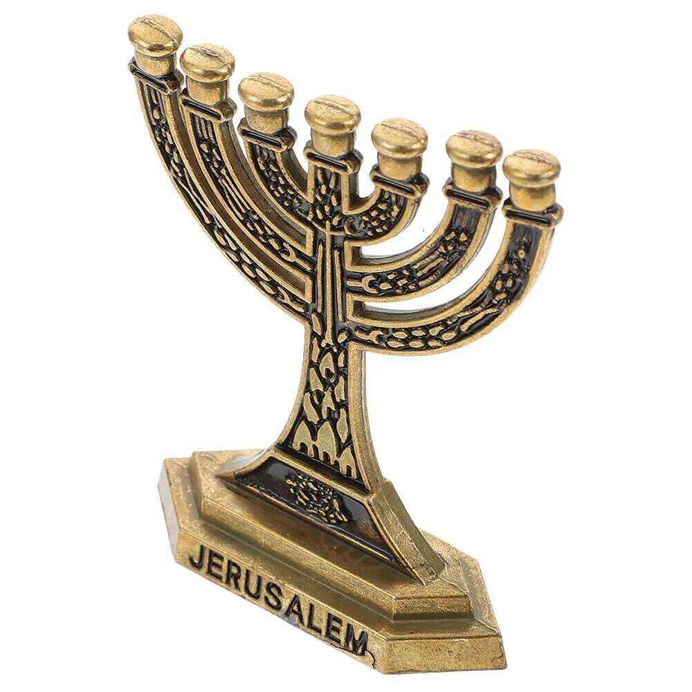 7-Branch Alloy Holder Retro Style Table Centerpiece Decorative Taper Candlestick Wedding Dinner Room Desktop Ornament H260310