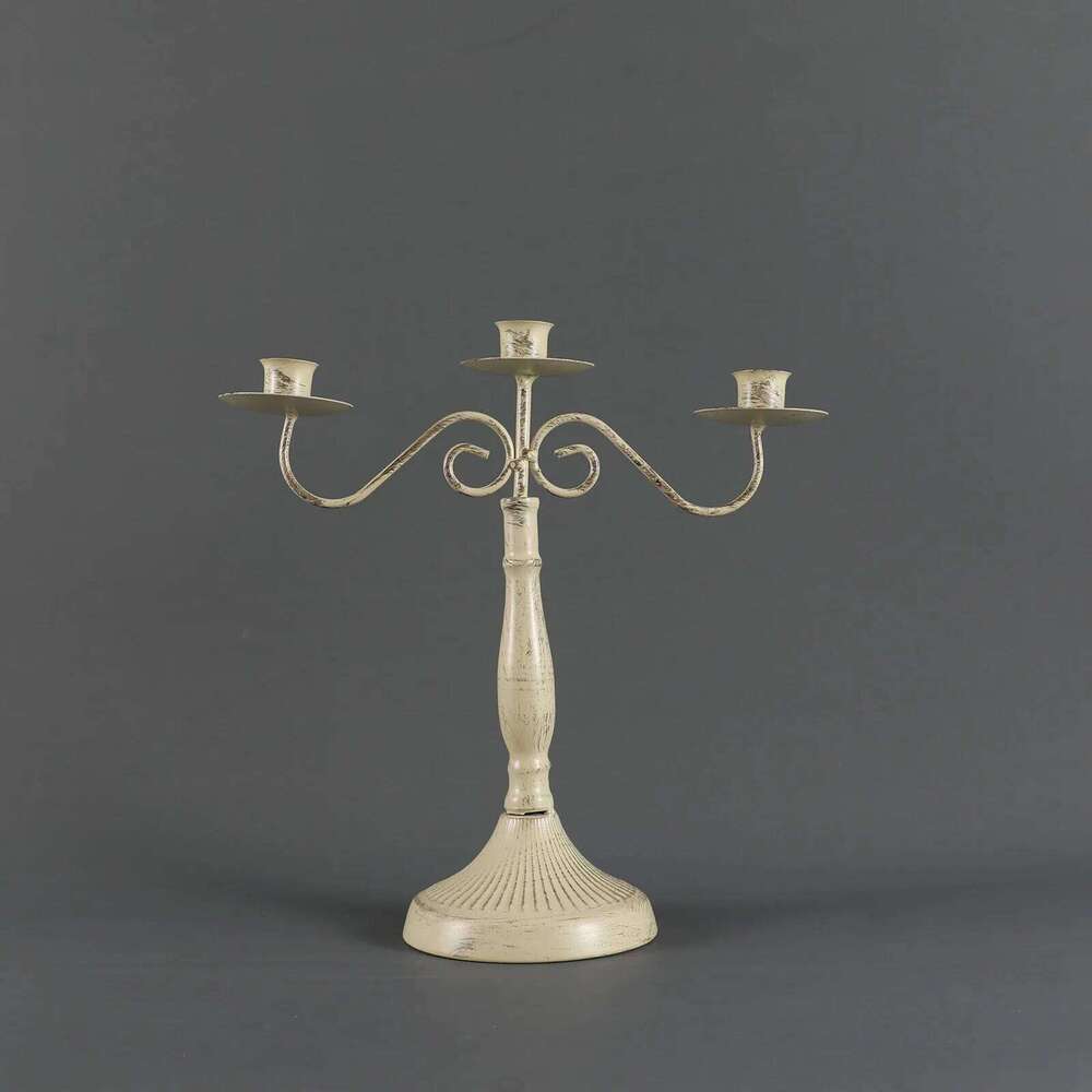 European Style Antique Ornaments Ins Romantic Home Table Candlelight Dinner Candlestick Photography Props H260310