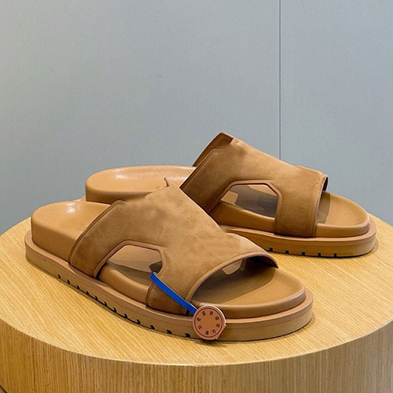 Designer mens Oasis Mule 26SS new mens slippers outdoor casual sandals Grained calf leather EVA outsole