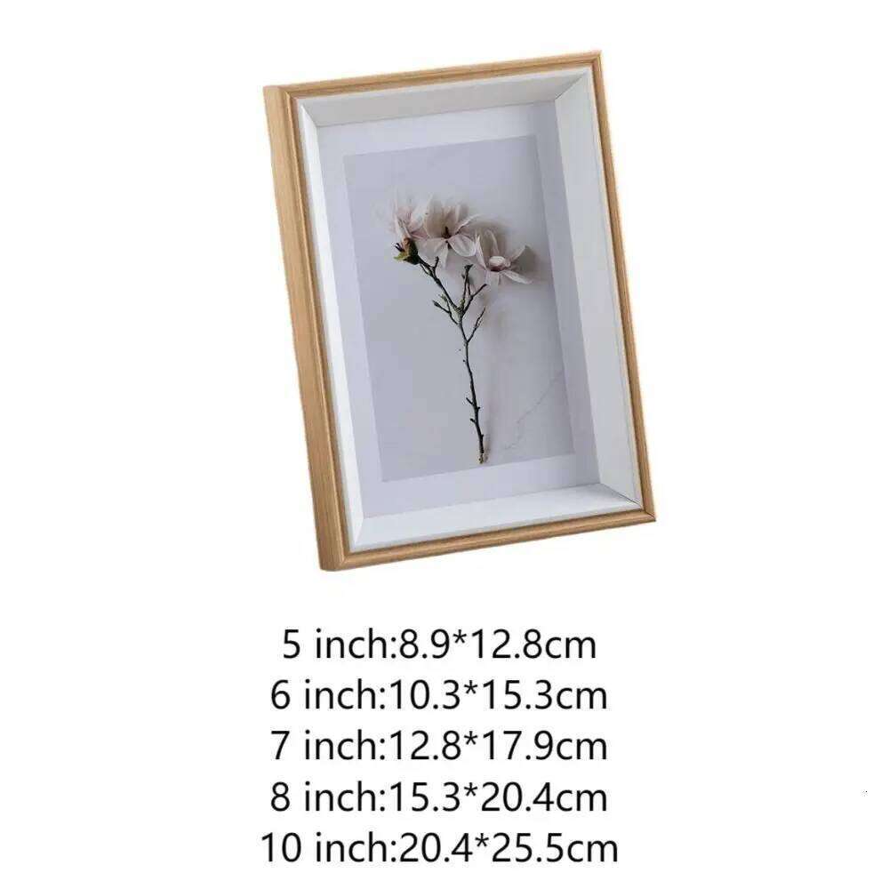 5/6/7/8/10 inch Wooden Wall Hanging Wood Picture Frame Stand For Pictures Photo Commemorative Home Decor H260310 - view 7