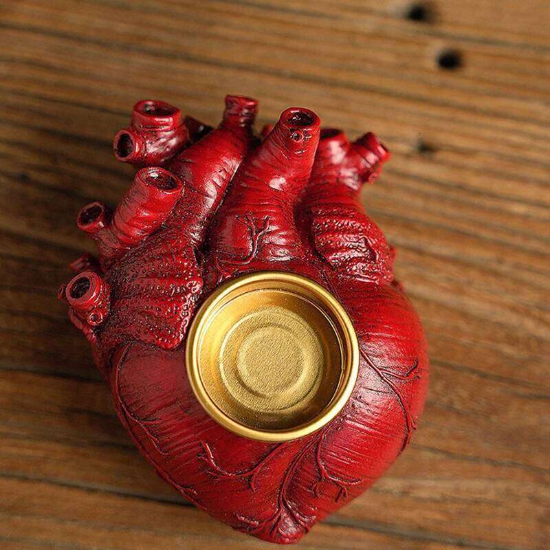 2025 Heart Skeleton Halloween Candle Holder Brain Ghost Festival Decoration Supplies Prop H260310