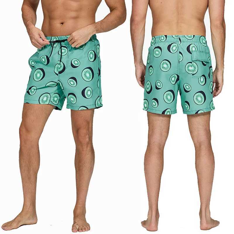 DATIFER Summer Men Beach Print Shorts Surfing Swimwear Fitness Workout Trunks Male Sportswear With Pockets Pants N260310