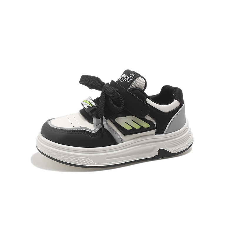 Free shipping Kids Shoes Boy Sneakers Girl Toddler Fashionable children's shoes Black Baby Skateboard Athletic Outdoor Sports Trainers Children y