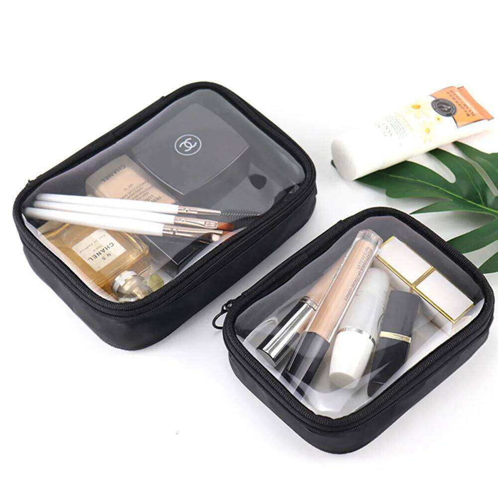 Clear Bag,Waterproof Women Carry on Makeup Bag, Toiletry Brush Organizer Pouch, PVC Travel Make Up Kit Bags XJ260310