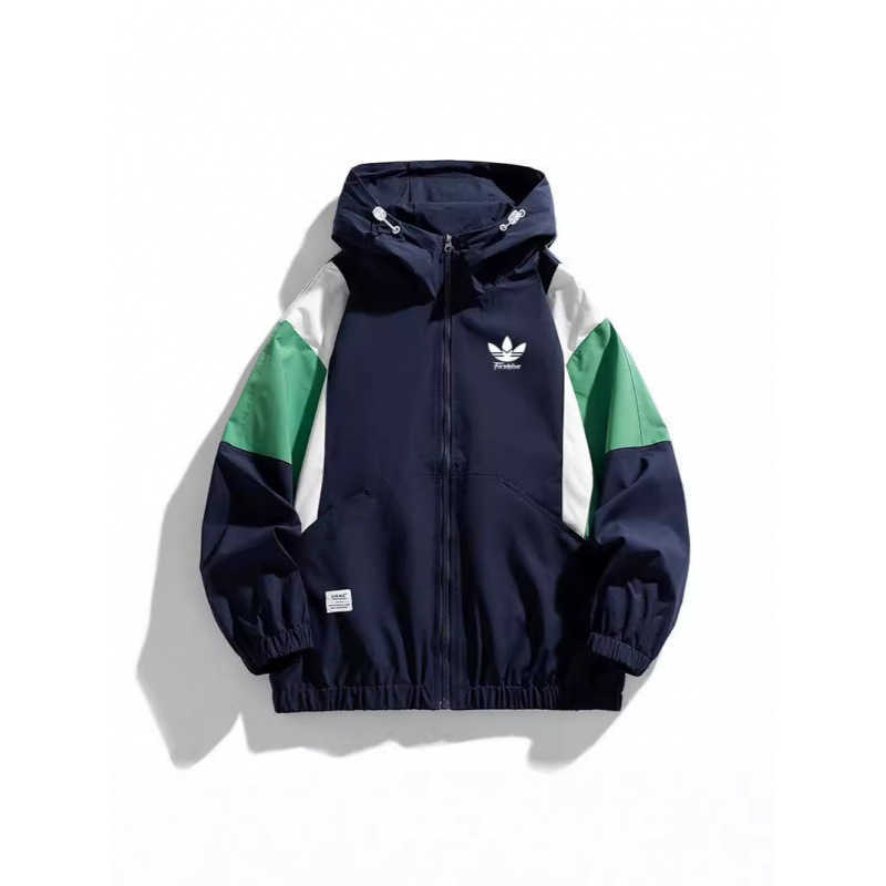 Spring Clover Sport Coat Men's Casual Trendy Brand Fashion Men's Color-Plaid Hooded Stylish and Versatile Couple Jacket Z260224