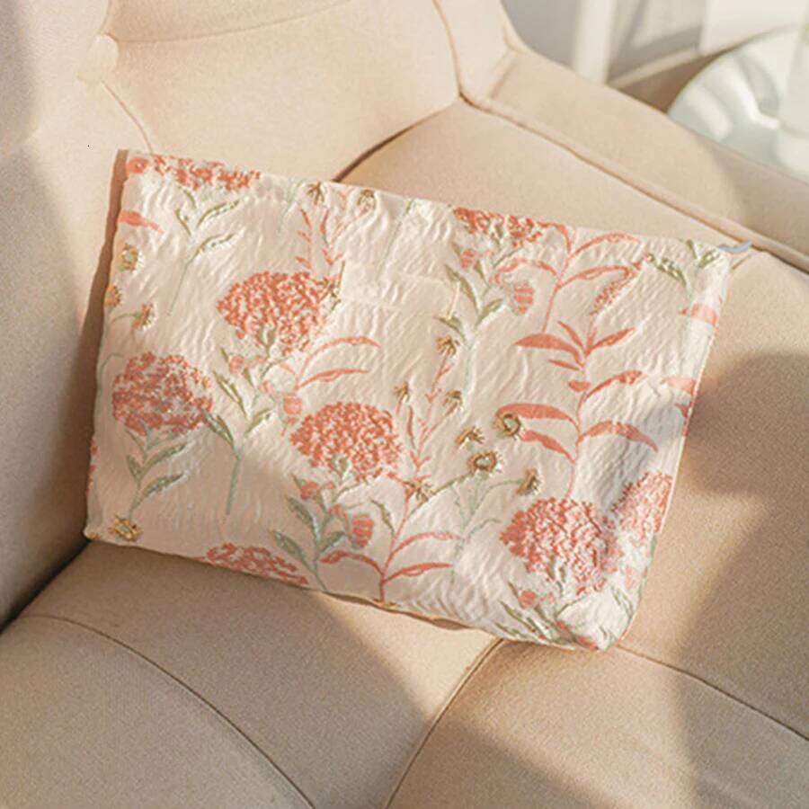 Women's Makeup Pink Bouquet Bulk Cosmetics Lipstick Storage Travel Toiletry Commuting Handy Hand Grab Bag Ins Style XJ260310