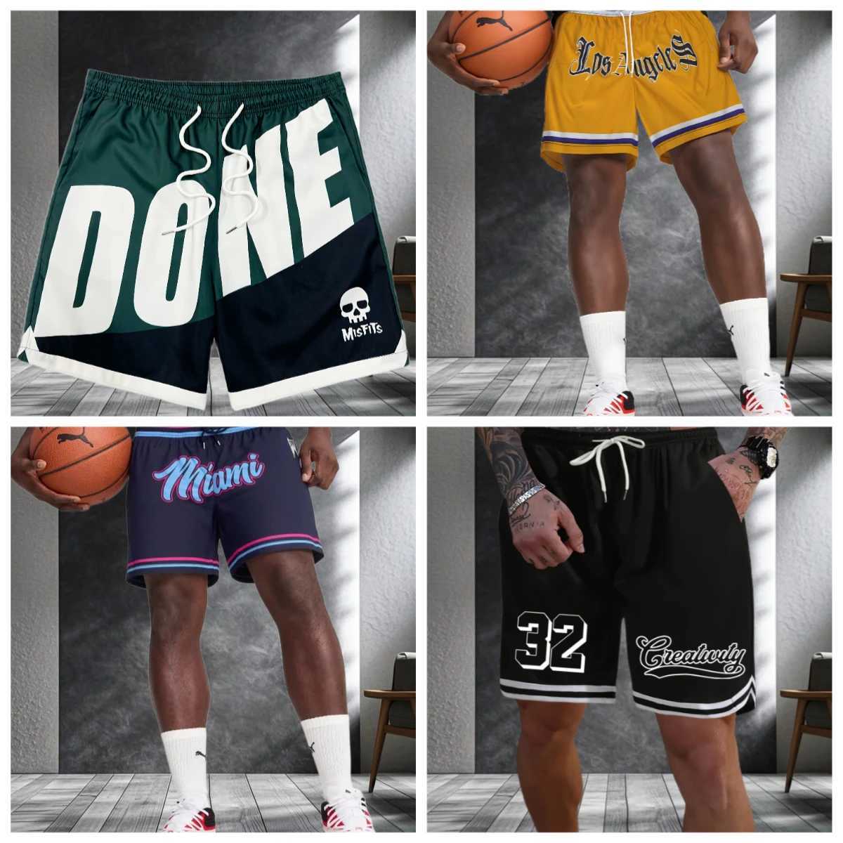 2025Men Sport Breechcloth Summer Sportswear Beach Jogging Short Pants Training Shorts Basketball Clothing Gym Running Sweatpants N260310