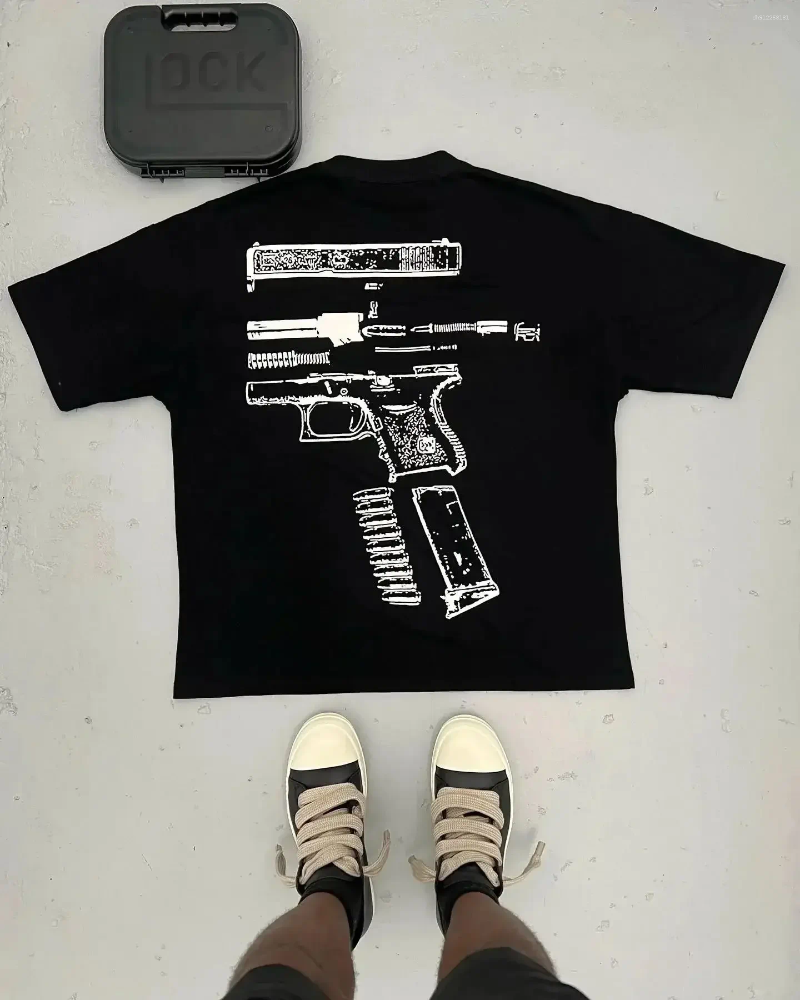 Men's T Shirts Kixkz Fashion Brand Summer Harajuku Loose Women T-shirt IN WE TRUST Letter Print Oversize Tee Short Sleeve Men Clothing - view 8