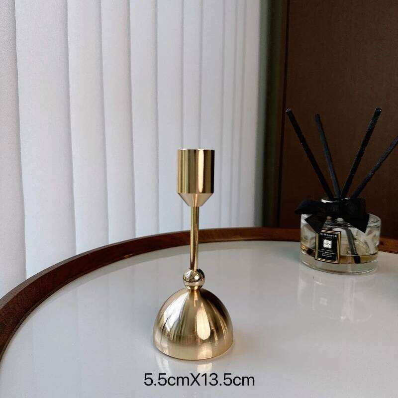 Aluminum Alloy Light Luxury and Simple Candlestick Holders Are Suitable for Romantic Candlelight Dinner Decorations At Home H260310