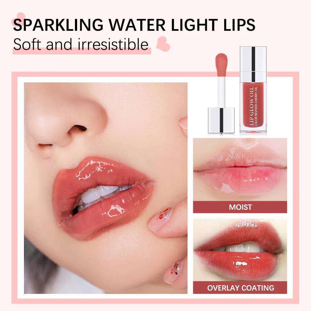 Crystal Jelly 6ml Moisturizing Plumping Gloss Makeup Sexy Plump Lip Glow Oil Tinted Lips Plumper Care Cosmetics Z260310