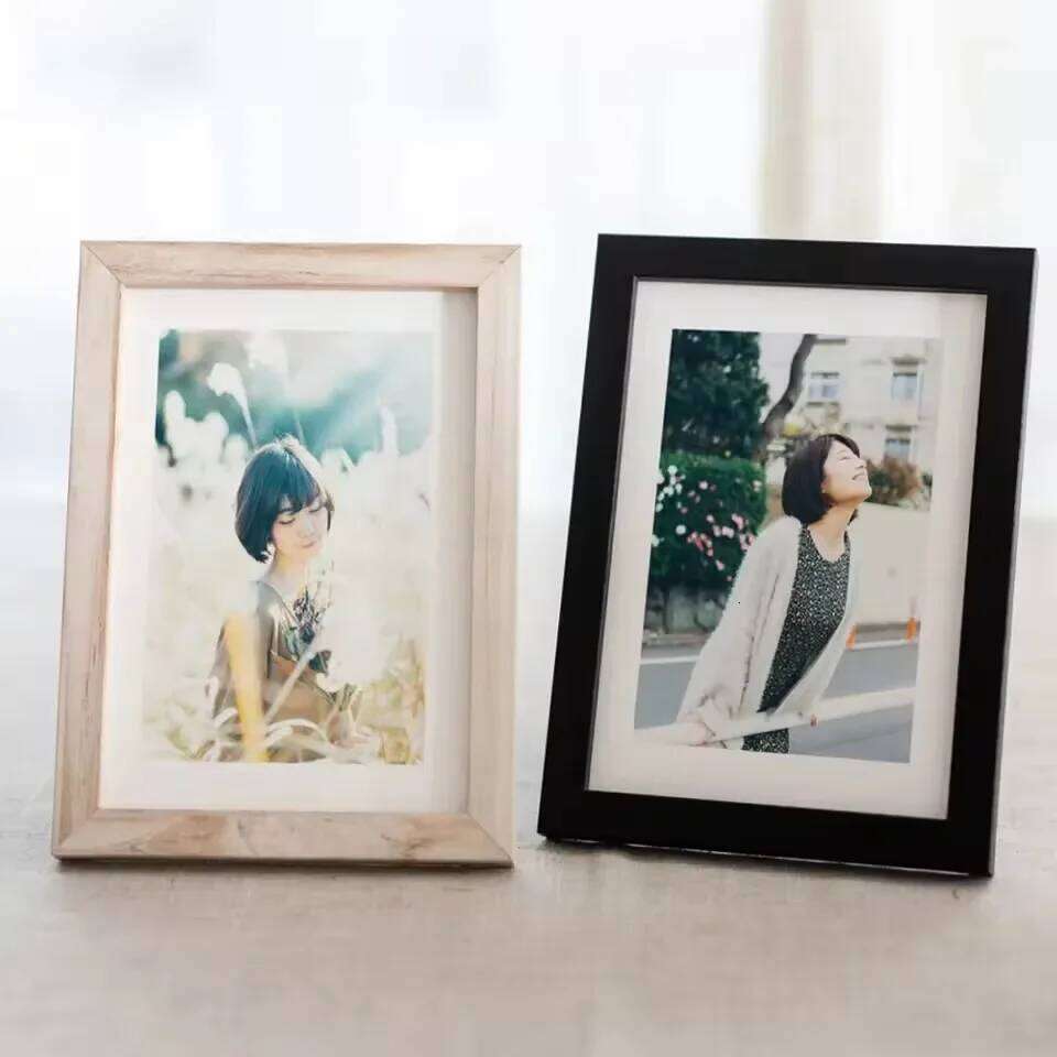 Custom Wooden Picture Walls 10X15 15X20 20X25 A4 Vintage Photo Frame Stand for Pictures Commemorative Gift H260310 - view 3