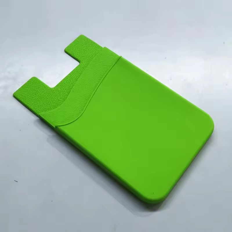 Silicone Phone Back Card Holder Glued to Mobile Phone Self-adhesive Mini Wallet Card Holder Credit Pocket