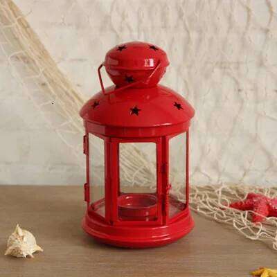 European Style Wrought Iron Wind Horse Lanterns Candlestick Classical Wedding Photography Props Home Decoration Gifts H260310